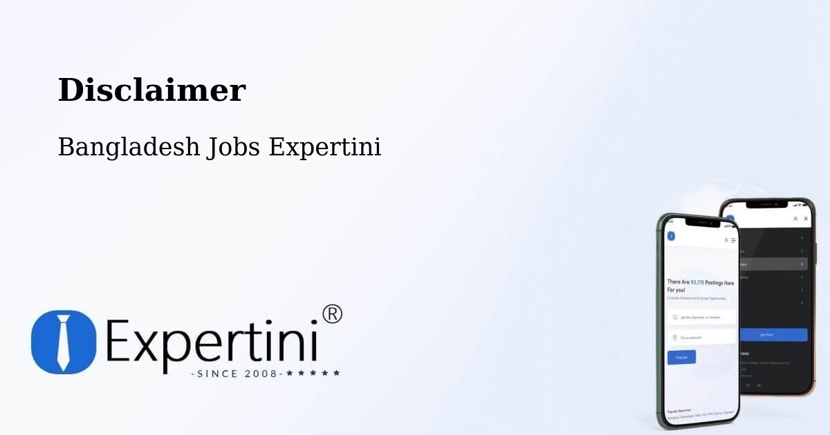 Disclaimer – Muktāgācha - Bangladesh Jobs Expertini